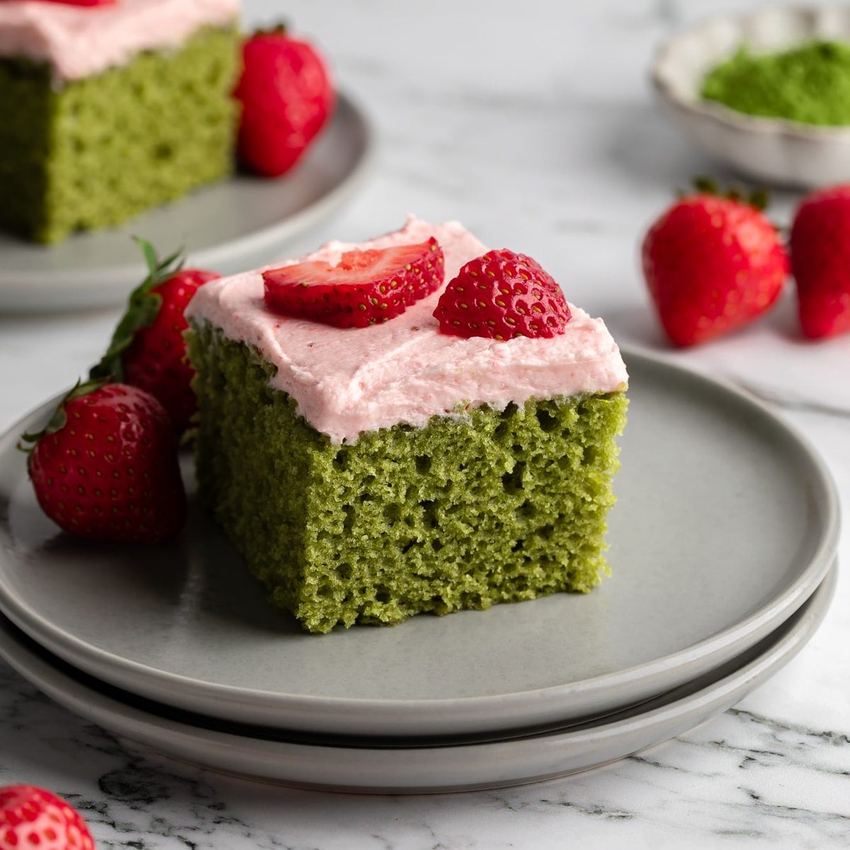 Strawberry Matcha Cake