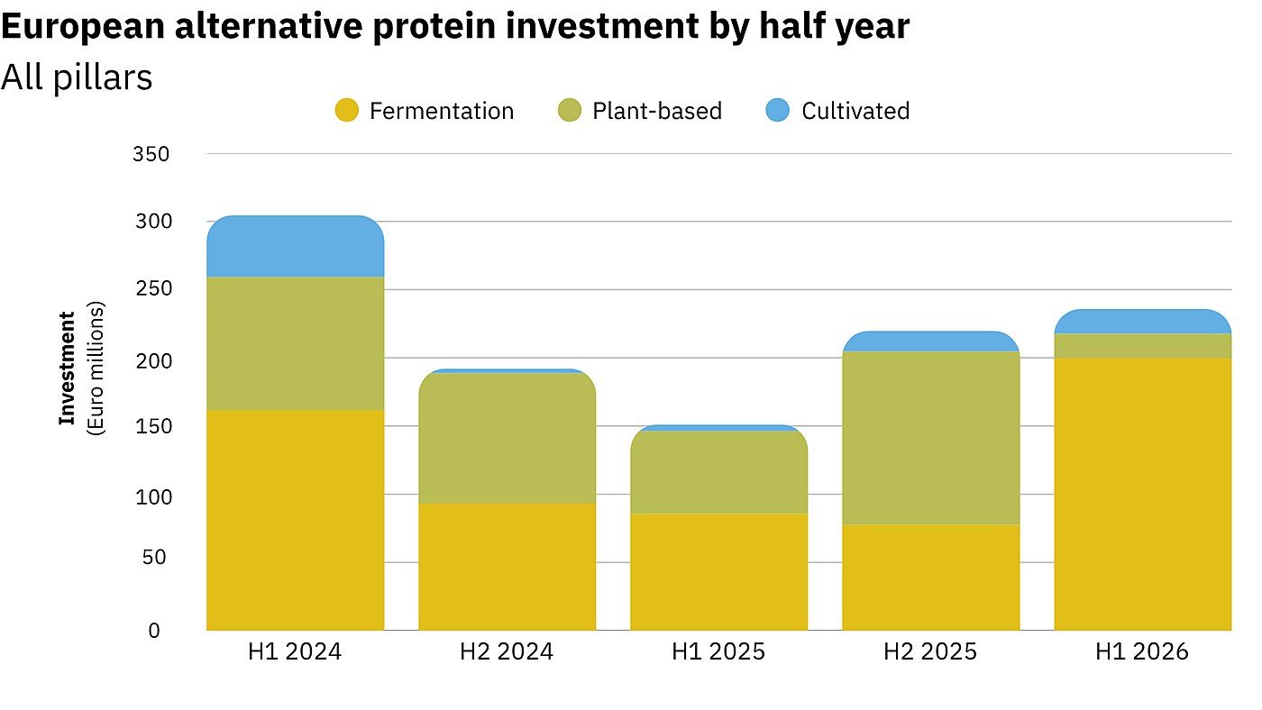 Europe's alt-protein funding climbs 56% but plant-based firms lose ground