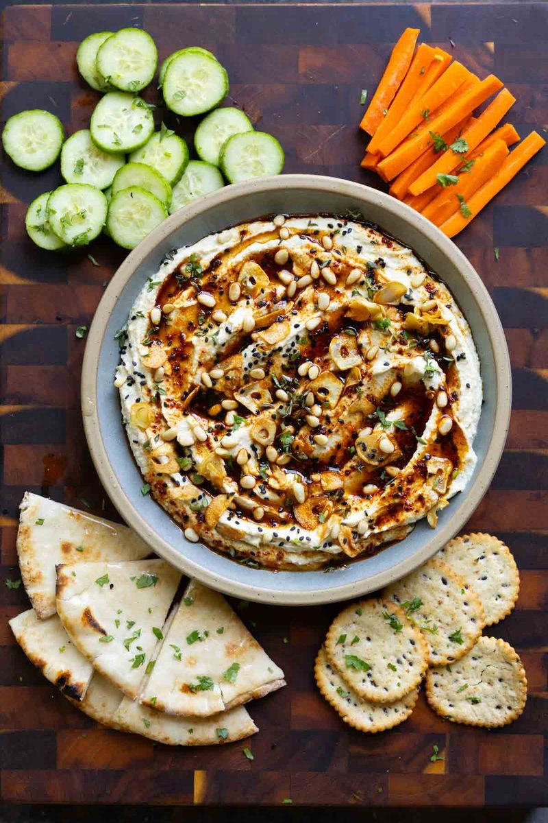 Whipped Tofu Feta with Smoky Hot “Honey”